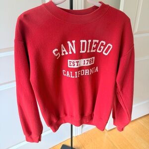 San Diego Red Sweatshirt, Medium